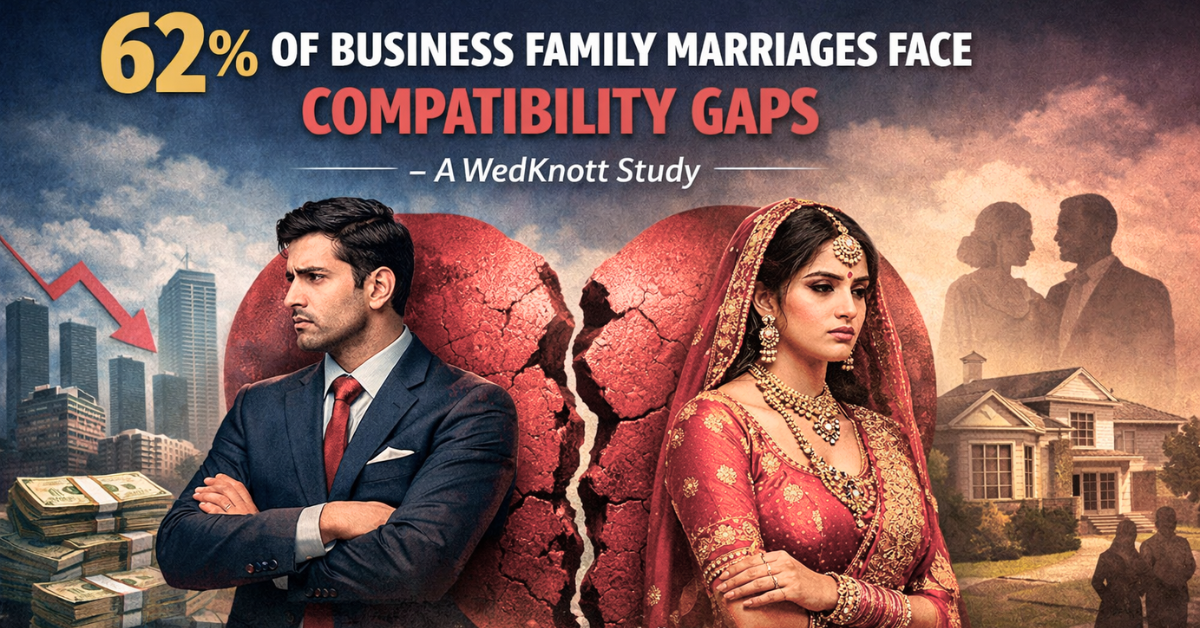 62% of Business Family Marriages Face Compatibility Gaps – A WedKnott Study